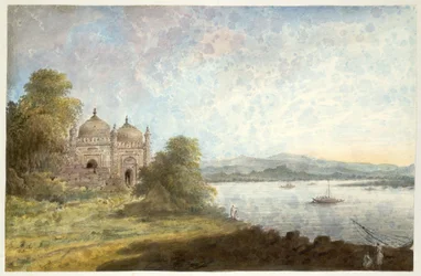 Die Akbari-Moschee am Ufer des Ganges in Rajmahal